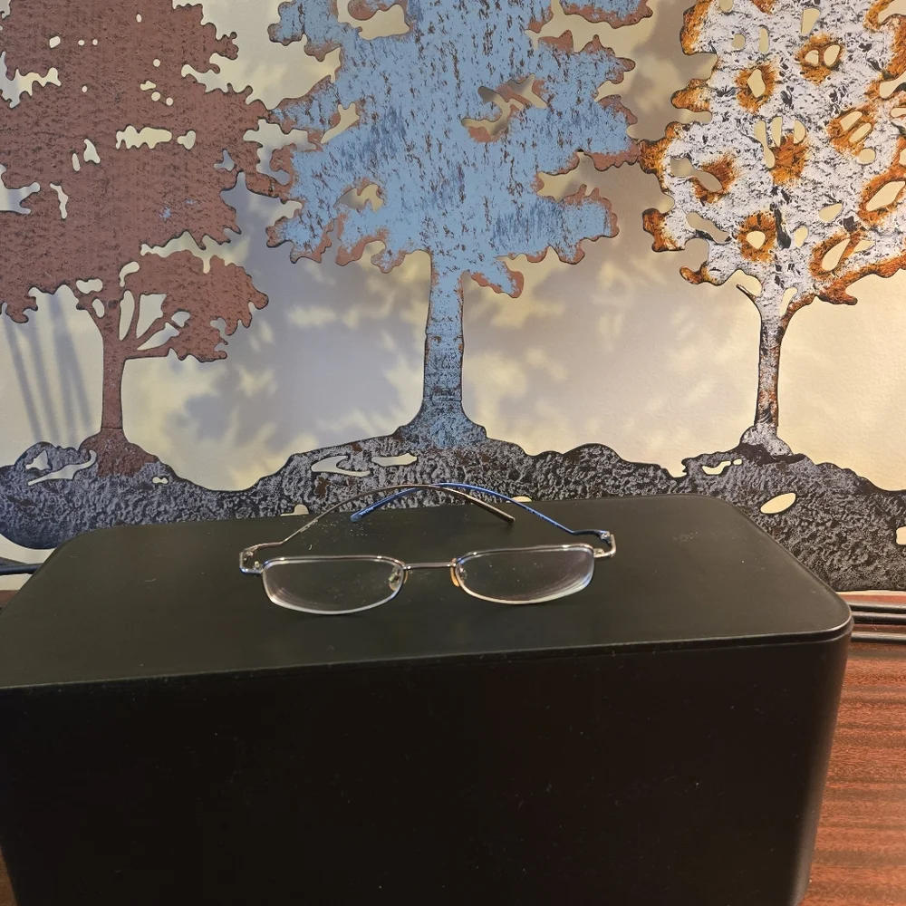 Halston Eyeglass Frames – Size 54-18-135 – Metallic – Used